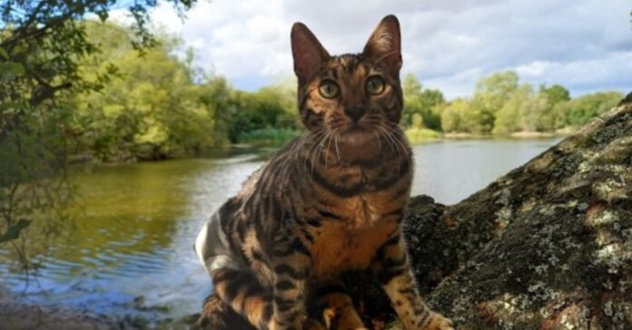 Meet Hanny, a Bengal cat who can't stop anything, not even her disability


