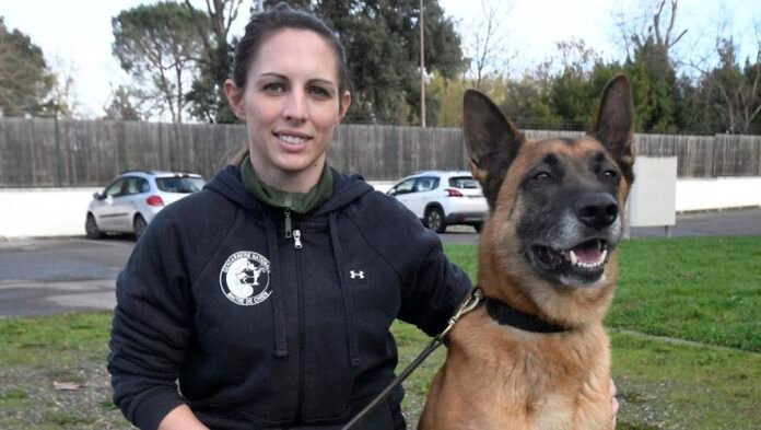 The police dog Looba, which specializes in searching for people, was again rewarded

