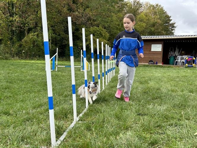 Alicia Massart and her dog Shelty have been training together for two years.