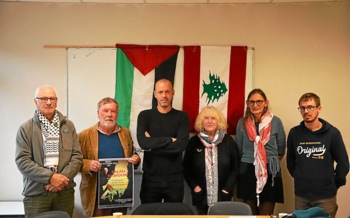 Salah Hamouri, Palestinian lawyer and former political prisoner, on tour through Finistère

