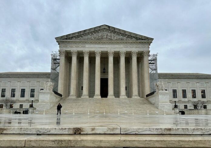 The Supreme Court in the rain