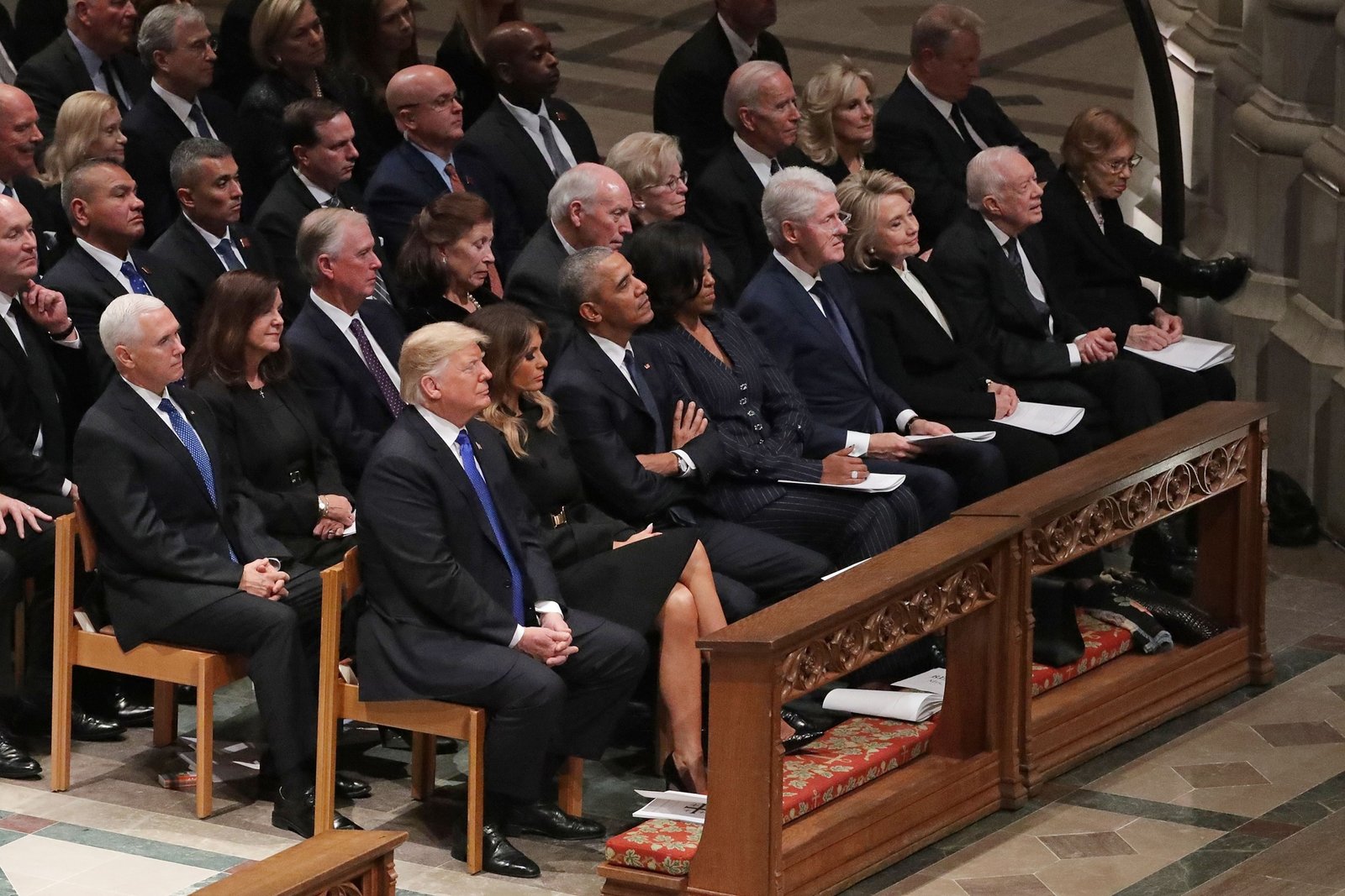 PHOTO: State funeral held for George HW Bush at Washington National Cathedral